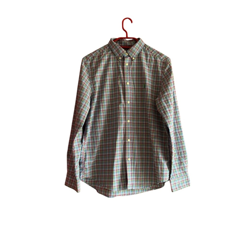 RALPH LAUREN MEN SHIRT XL MULTI COLOR BUTTON DOWN LONG SLEEVE CASUAL PONY LOGO